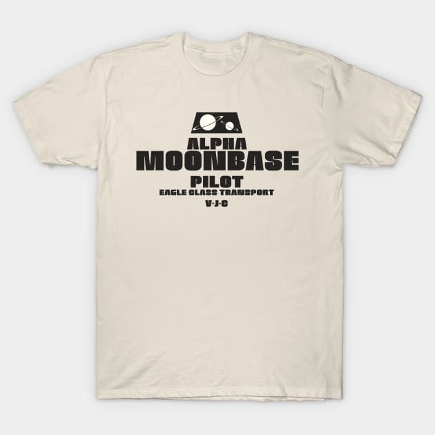 Moonbase Alpha Pilot T-Shirt by SimonBreeze